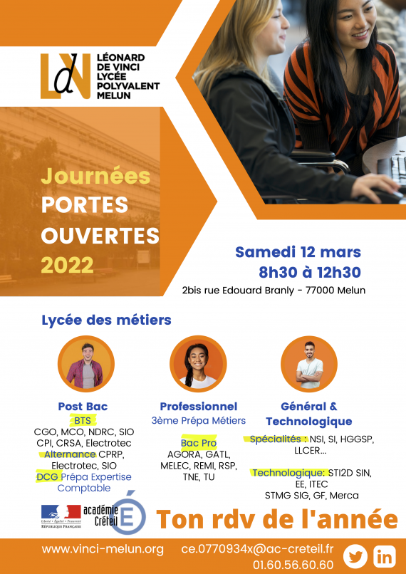 affiche de la journée portes ouvertes